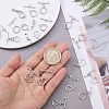 20Sets 10 Style Brass Toggle Clasps KK-FH0002-25-3