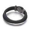 PU Leather Snap Bracelet Making AJEW-R023-01-2