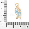 304 Stainless Steel Enamel Pendants LS-STAS-A131-06G-3
