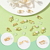 24Pcs 4 Styles 304 Stainless Steel Clip-on Earring Findings with Imitation Pearl Plastic Beaded STAS-SC0010-46A-3