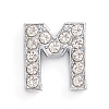 Alloy Slide Charms ALRI-WH0005-09M-P-1