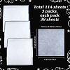114Pcs Square Cotton Flower Bouquet Wrapping Paper Decoration AJEW-SP0004-30C-2