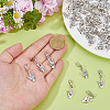 60Pcs Rock Gesture Alloy Pendant Decorations HJEW-DC00111-3