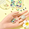 100Pcs 5 Colors Synthetic Imperial Jasper Dyed Beads Strands G-YW0001-96-5