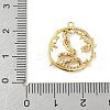 Brass Micro Pave Cubic Zirconia Pendants LS-KK-M326-03G-3
