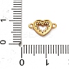 925 Sterling Silver Micro Pave Cubic Zirconia Connector Charms STER-U009-03G-02-3