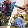 Umbrella Cord Polyester & Spandex Rope Keychain Carabiner HJEW-UN00091-5