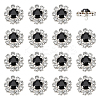 24Pcs 1-Hole Zinc Alloy Buttons FIND-PH0026-98B-1