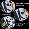 Plastic Drawing Painting Stencils Templates DIY-WH20012-07A-5