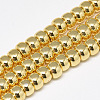 Electroplate Non-magnetic Synthetic Hematite Beads Strands LS-G-Q465-38G-1