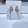 Fashionable luxury Clear Cubic Zirconia & Rhinestone Butterfly Stud Earrings KY8568-5-2