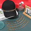8Pcs 8 Styles 304 Stainless Steel & Aluminum Cable Chains Baseball Cap Chain HJEW-SC0002-51-3