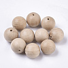 Natural Beech Wood Beads WOOD-T020-01E-1