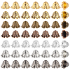 112Pcs 7 Colors Tibetan Style Alloy Bead Caps FIND-PH0023-83-1