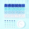 100Pcs 4 Colors Spray Painted ABS Plastic Imitation Pearl Beads OACR-FS0002-09B-7