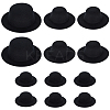 12Pcs 3 Styles EVA Cloth Mini Hat Fascinator Base AJEW-BC0007-02-1