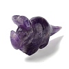 Natural Amethyst Carved Healing Rhinoceros Figurines DJEW-P016-01I-2