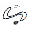 Yoga Chakra Jewelry NJEW-P241-B01-1