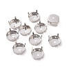 Non-Tarnish Stainless Steel Rhinestone Claw Settings STAS-L229-04B-1