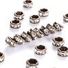Brass Rhinestone Spacer Beads RB-A014-Z4mm-01AB-NF-1