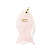Natural Rose Quartz Pendants G-Z102-02G-09-1