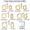 201 Stainless Steel Hoop Earrings EJEW-UN0001-30-6