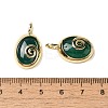 Natural & Synthetic Mixed Gemstone Oval Pendants G-K371-01G-4