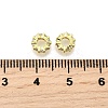 Brass Micro Pave Clear Cubic Zirconia Beads KK-K300-02B-G-2