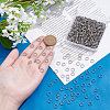 500Pcs Non-Tarnish 304 Stainless Steel Split Rings STAS-UN0065-26P-03-4