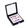 Square Wood Covered with PU Leather Presentation Boxes CON-WH0123-06-6