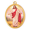 Religion Printed 304 Stainless Steel Pendants SA-OY003-86G-1
