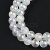 Plating Natural Selenite Beads Strands G-G120-A01-01-4