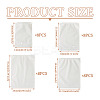 32Pcs 4 Styles Frosted PE Jewelry Zip Top Storage Bags ABAG-TA0001-30-3