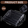 5-Tier PA Plastic Display Riser Stands for Mini Card DJEW-WH0028-002B-2