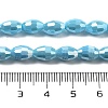 Electroplate Glass Beads Strands EGLA-A037-P6x8mm-B06-4