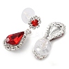 Teardrop Alloy Rhinestone Necklaces & Stud Earring Sets for Women SJEW-U001-01P-03-8