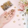 120Pcs 3 Colors Tibetan Style Alloy Pendants TIBEP-PH0001-75-3