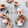 120Pcs 6 Styles Thanksgiving Day Word Best Wishes Bowknot Printed Paper Thank You Gift Tags AJEW-SP0003-63A-5