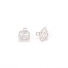 Spiral Bead Cage PALLOY-WH0092-63-1