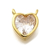 Brass Micro Pave Cubic Zirconia Pendants KK-D295-12G-1