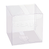 Transparent Plastic PET Box Gift Packaging CON-WH0052-8x8cm-1