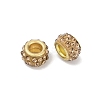 Alloy Rhinestone Clay Pave Beads ALRI-D300-04G-07-2