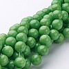 Natural Mashan Jade Round Beads Strands X-G-D263-8mm-XS17-1