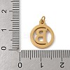 304 Stainless Steel Charms
with Jump Ring STAS-R001-02G-B-3