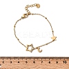 304 Stainless Steel Micro Pave Rhinestone Link Bracelets for Women BJEW-Z140-04G-5