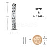 SHEGRACE Rhodium Plated 925 Sterling Silver Huggie Hoop Earrings JE893A-05-2