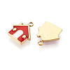 304 Stainless Steel Enamel Pendants STAS-T068-23-2