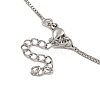 Rack Plating Egg Brass Link Bracelets for Women BJEW-B106-18P-3