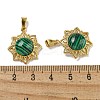 Synthetic Malachite Pendants STAS-U024-15G-03-3