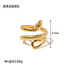 304 Stainless Steel Cuff Rings for Women FS-WGA1504-01-1